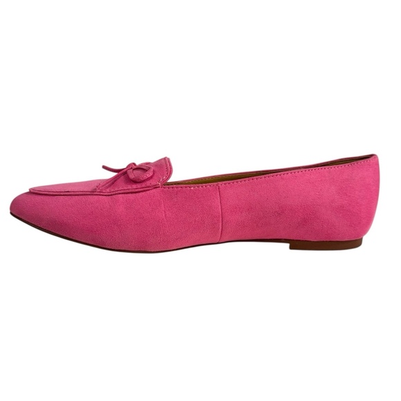 J. Crew Women’s Pink Bow Loafers Flats Shoes Slip On Size 9 Synthetic Suede - Picture 5 of 12